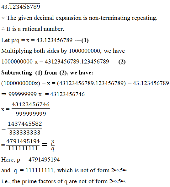 Ncert Solutions For Chapter 1 Real Numbers Class 10 Maths 