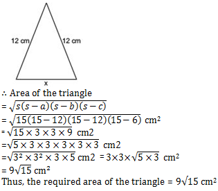 NCERT Solutions for Chapter 12 Heron's Formula Class 9 Maths ...