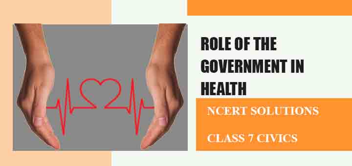 NCERT Solutions for Chapter 2 Role of the Government in Health Class 7 Civicsimage