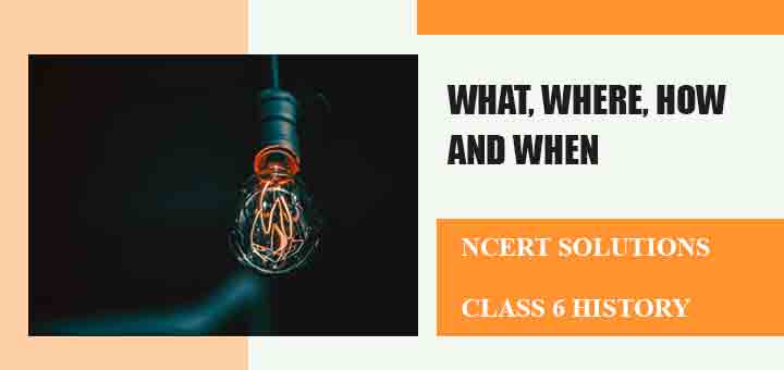 NCERT Solutions for Class 6 History Chapter 1 What, Where, How and When? Social Science image